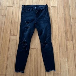 Black American Eagle Skinny Jeans